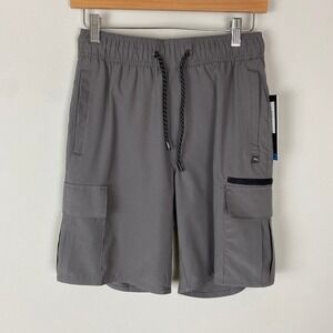 Tony Hawk Mens Ripstop Tech Cargo Shorts 9 Inseam Robust Grey Size S Active